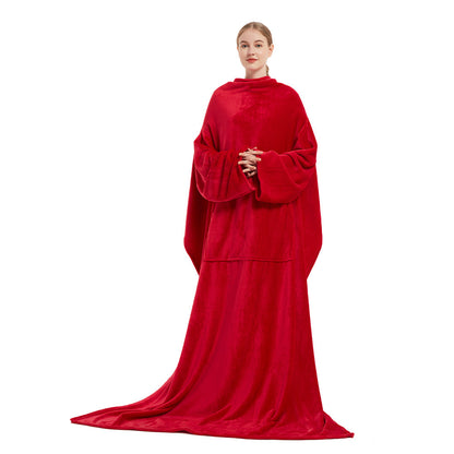 Coral fleece couch robe