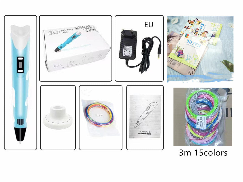 Children's 3d Printing Pen Brush Toy Set