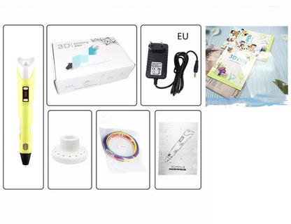 Children's 3d Printing Pen Brush Toy Set