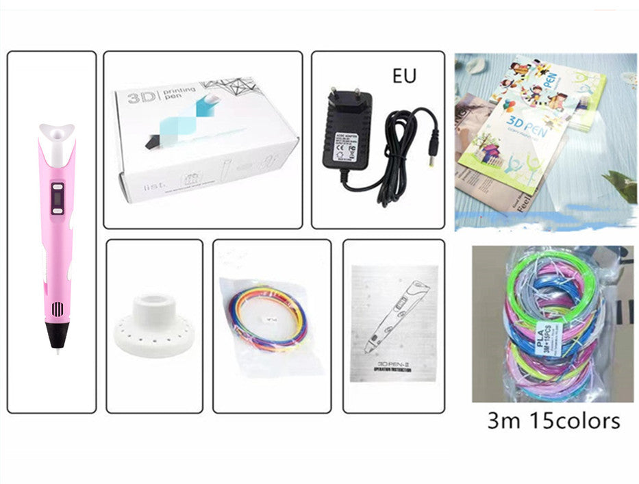 Children's 3d Printing Pen Brush Toy Set