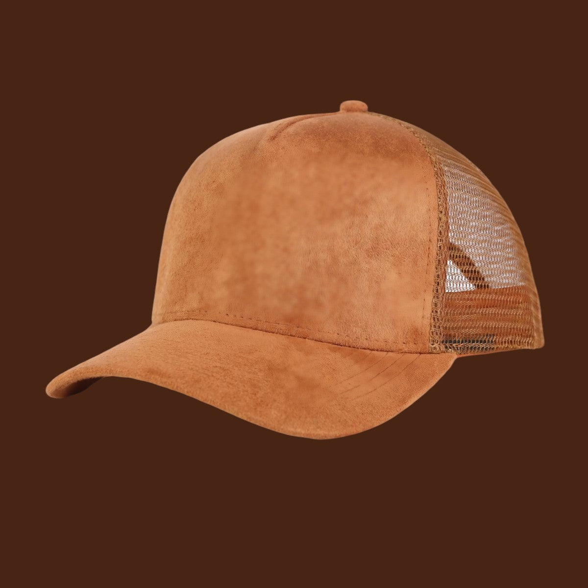 Retro suede baseball cap