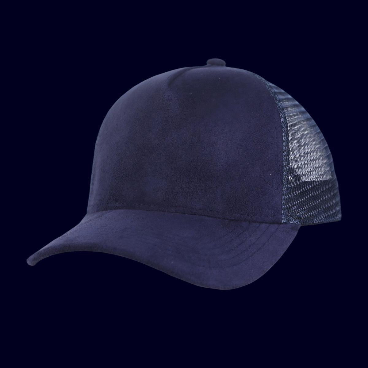 Retro suede baseball cap