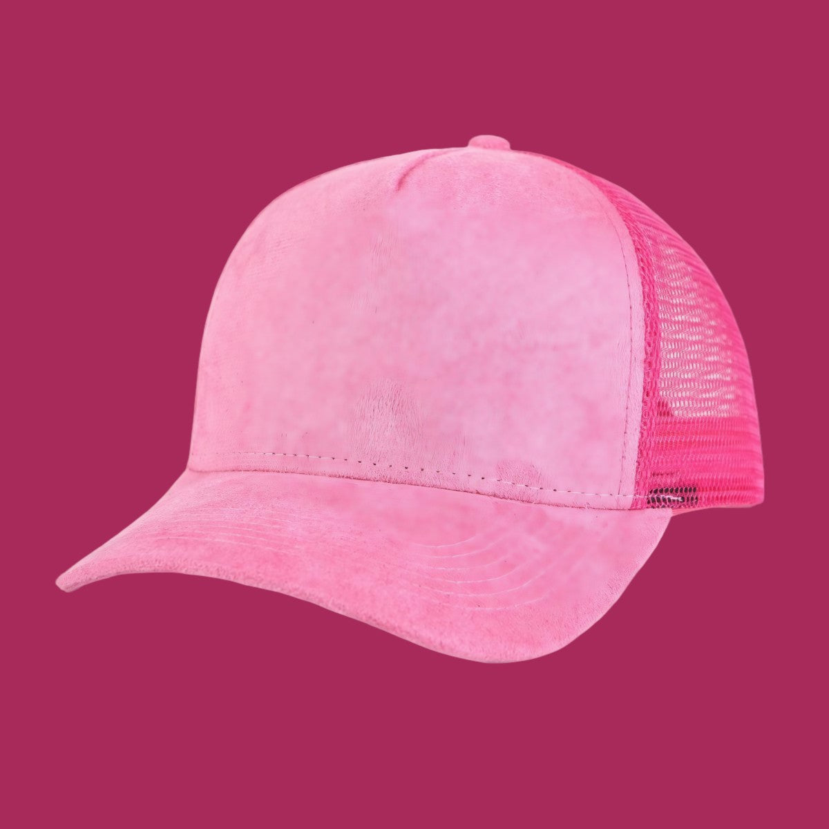 Retro suede baseball cap