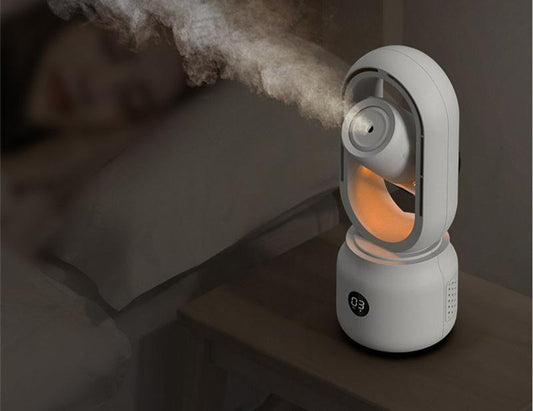 Cool Mist Spray Table Fan